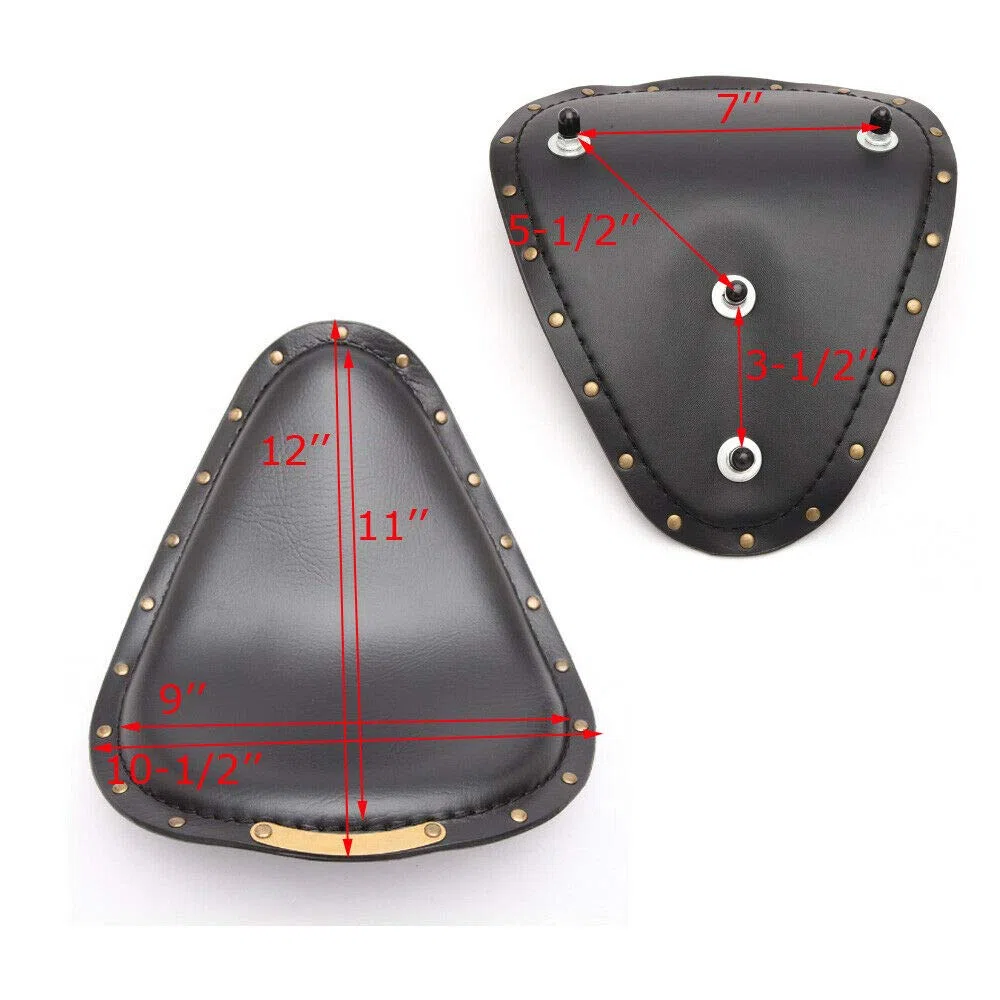 Asientos para moto, Negro asiento individual de cuero con resorte, para Sportster Forty-Eight 48 XL883 1200 Chopper Custom