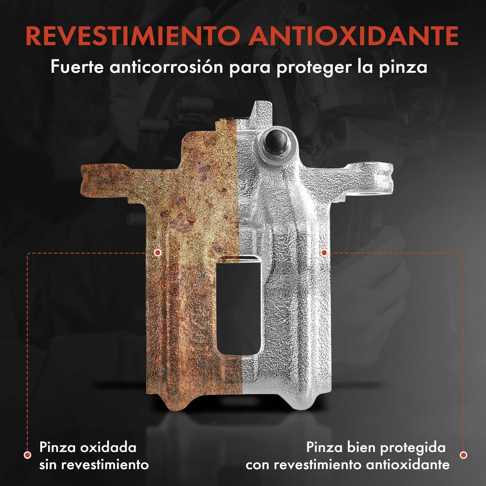 Frankberg Pinza de freno Parte trasera izquierda Compatible con Accord VII Tourer CM 2003-2008 CR-V II RD 2001-2006 Legend II KA 1991-1996 Shuttle RA 1994-2004 Replace# 342098