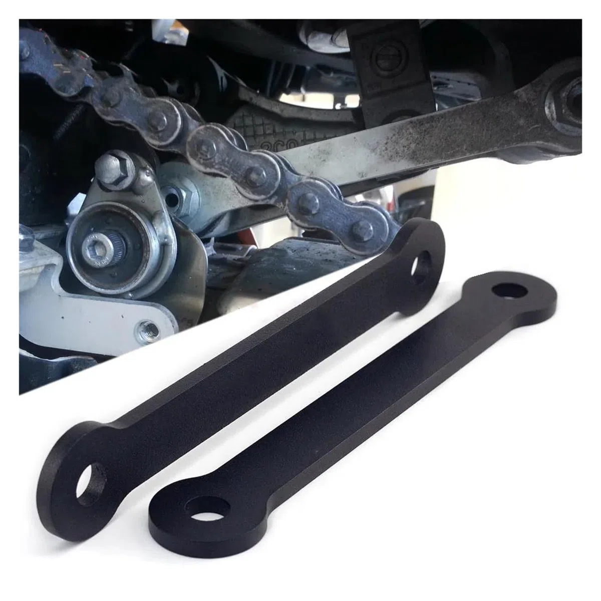 Bieletas de Descenso Moto para Yamaha YZF-R6 2017-2018 Kit De Bajada De Bieletas De Suspensión Ajustable para Motocicleta(Negro,No Logo)