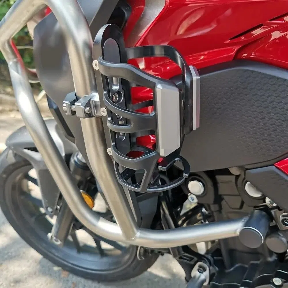 Soporte para Portavasos Y Botellas De Agua para Motocicleta para Moto Guzzi V85TT / V9 Roamer/Bobber / V7 Stone/Special Copa(Oro)