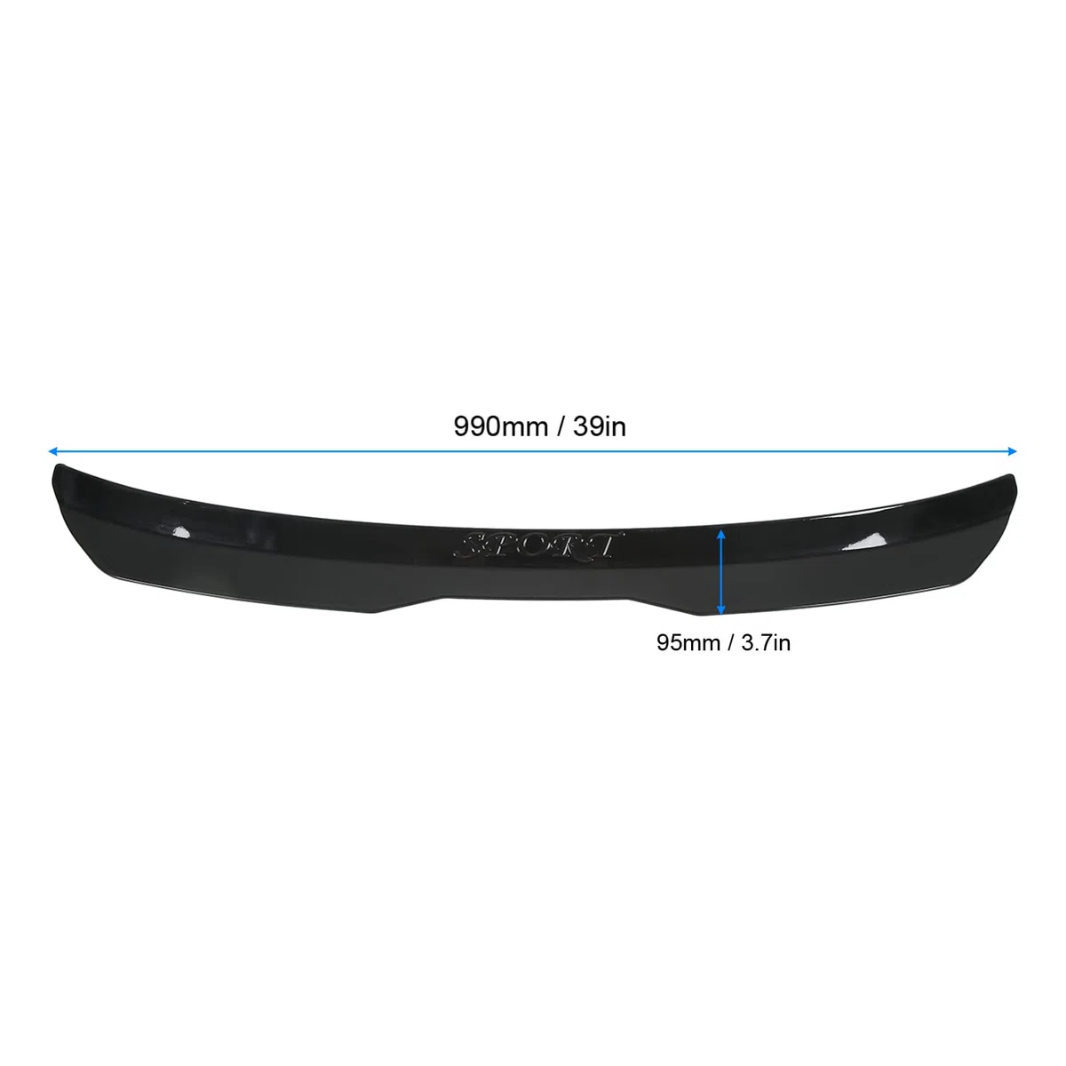 Fidún Alerón De Techo Trasero Universal Accesorios De Modificación De Automóviles para Clase A(Negro Brillante)