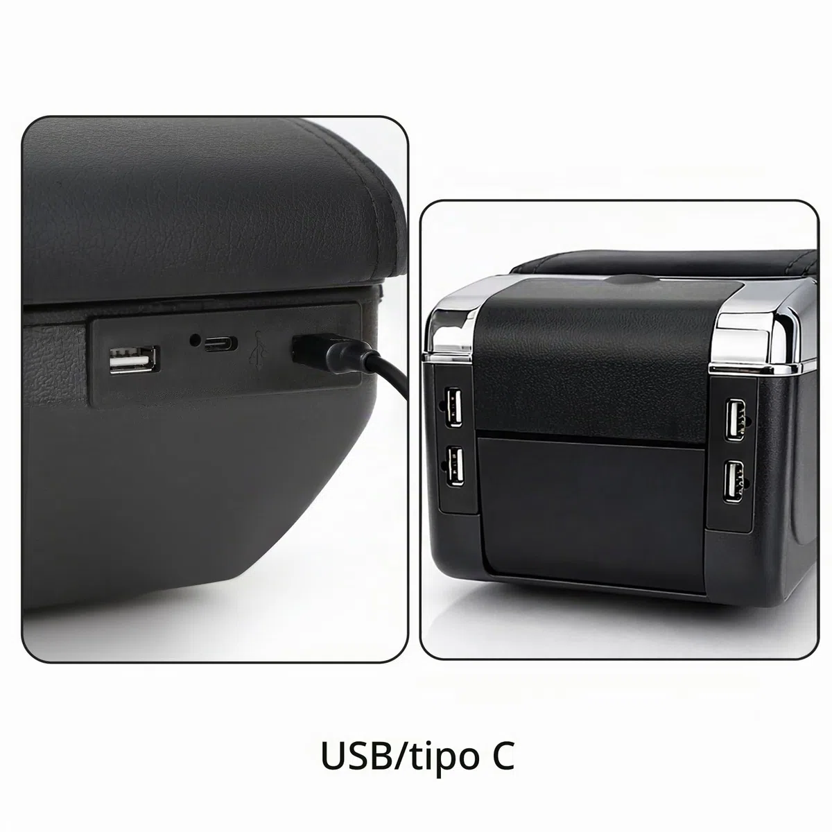 Apoyabrazos para Partner tepee Doble CapaRotativo Reposabrazos Caja Consolas Almacenamiento con portavasos