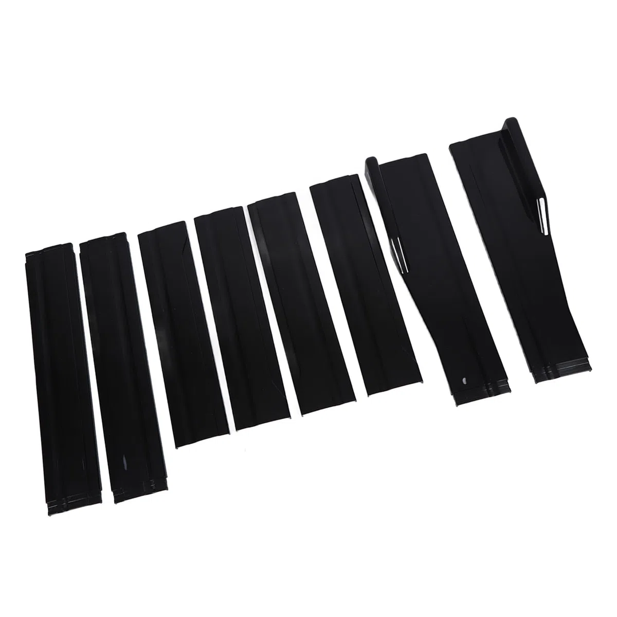 Generic Extensión de Faldón Lateral Trasero Negro Brillante para Mejorar la Estabilidad del Vehículo 78,7 Pulgadas para Automóviles Universales