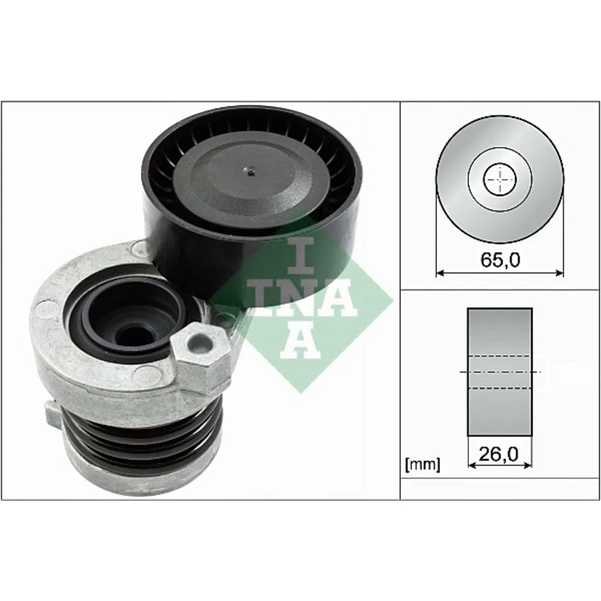 INA 534 0551 10 Brazo tensor correa poli V