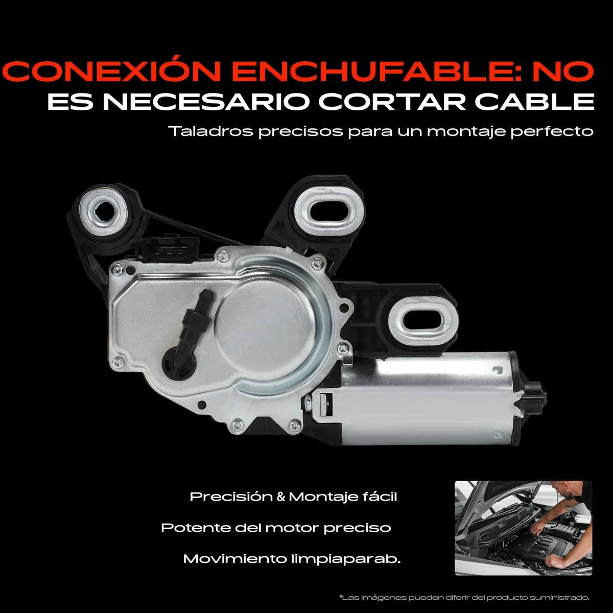 Frankberg Motor del limpiaparabrisas Compatible con Viano W639 2.1L-3.7L Vito Bus W639 2.2L-3.7L Electric Vito/Mixto Furgoneta W639 2.2L-3.7L Electric Replace# 6398201008