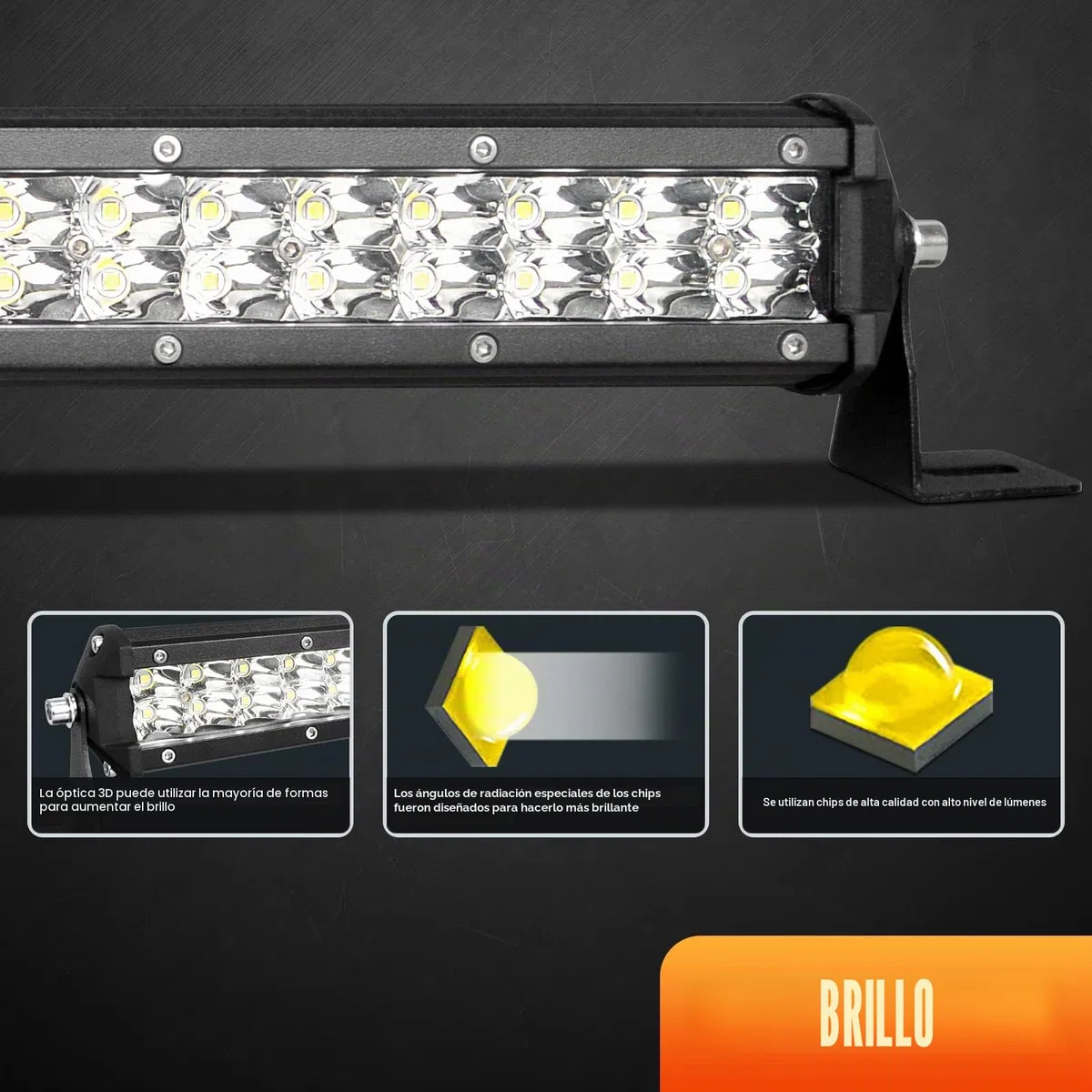Willpower Barra de Luz LED Slim 61cm 24 pulgadas 180W + Soporte de Magnético + Arnés de Cableado 12V 24V IP67 Impermeable para 4x4 Tractor Coche Camion Barco Offroad, 6000K Blanco