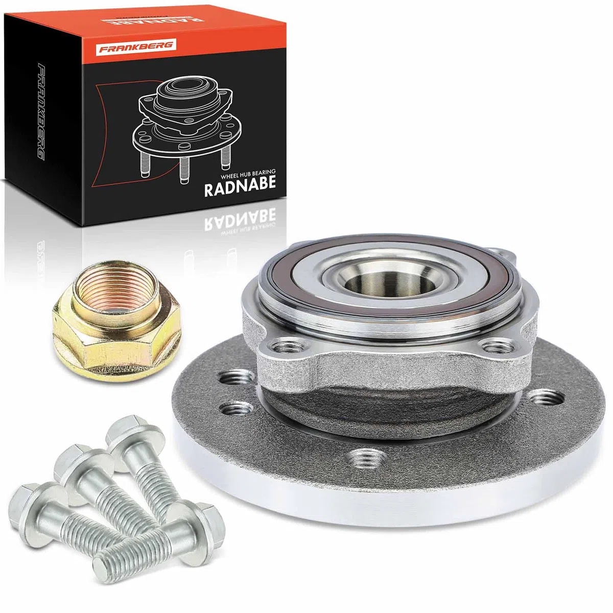 Frankberg Kit de rodamientos de ruedas Frente Izquierda Derecha Compatible con M.i.n.i R50 R53 1.4L 1.6L 2001-2006 M.i.n.i Cabrio R52 1.6L 2004-2006 Sustituir# 31226756889