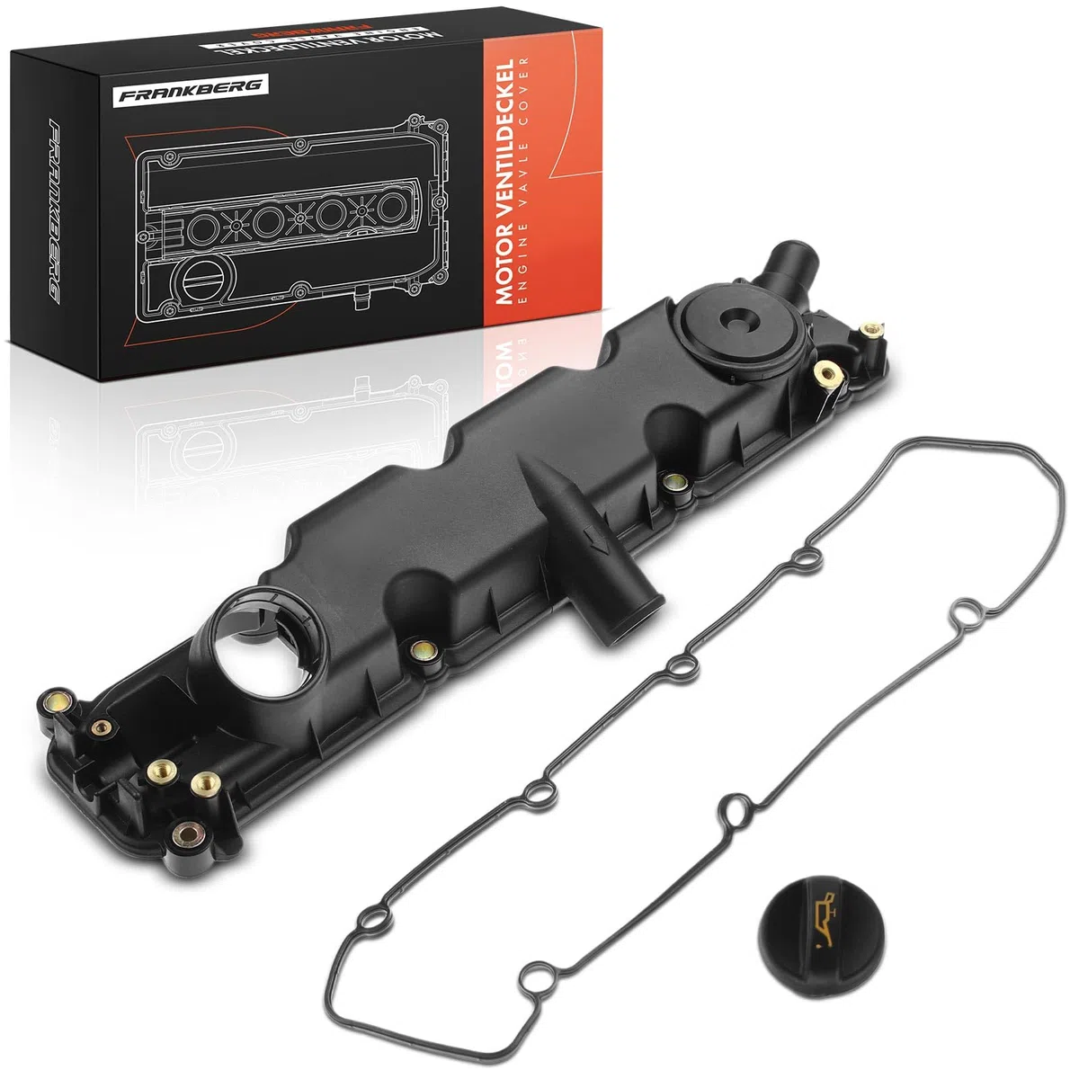 Frankberg Tapa de válvulas Diesel Compatible con Berlingo/Berlingo First MPV GFK GJK MF 2.0L Berlingo/Berlingo First Furgoneta/MPV M 2.0L Partner Combispace 5 G 2.0L 206 Compacto 2A/C 2.0L 9630142180