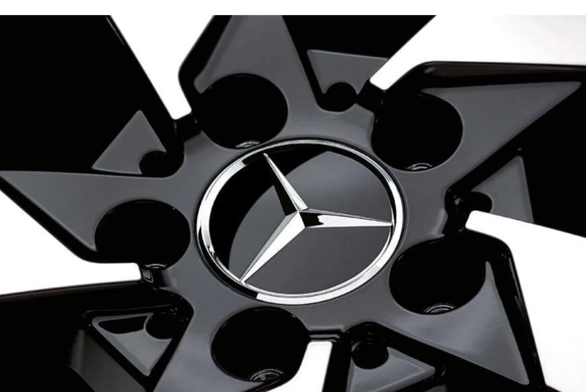 1 x Tapacubos de rueda, color negro | Original Mercedes-Benz