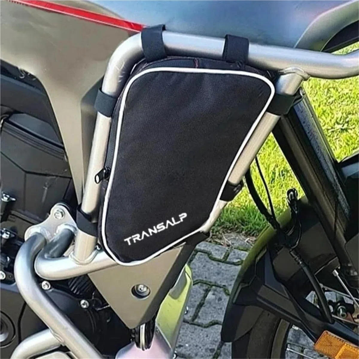 Bolsas para Defensas De Moto para H&Onda XL750 Transalp XL 750 Transalp Bolsa Impermeable para Guardar Herramientas Reparación Parachoques Bolsas de Cuero y alforjas