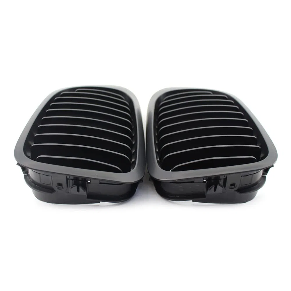 FSFYUK Rejilla delantera tipo riñón para parachoques de coche para 3-Series E46 Coupe 1999-2003 Pre-facelift