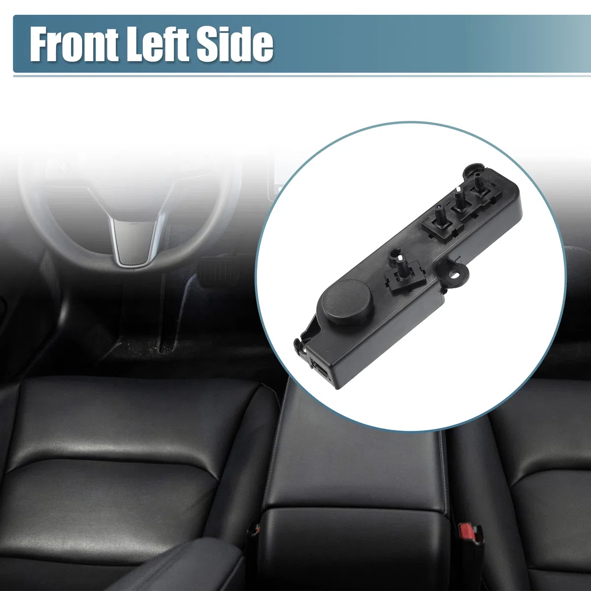 X AUTOHAUX 1098529 - Interruptor de control de asiento delantero izquierdo para Tesla Model 3 Y 2017-2022