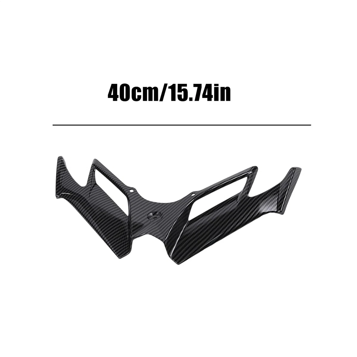 aerodinámico Delantero Delantero de biciclta: Aletas de Motocicleta de Recubrimiento de Fibra de Carbono | ala de Viento en biciclea | Spoiler Lateral Frente a la para Motocicleta, b
