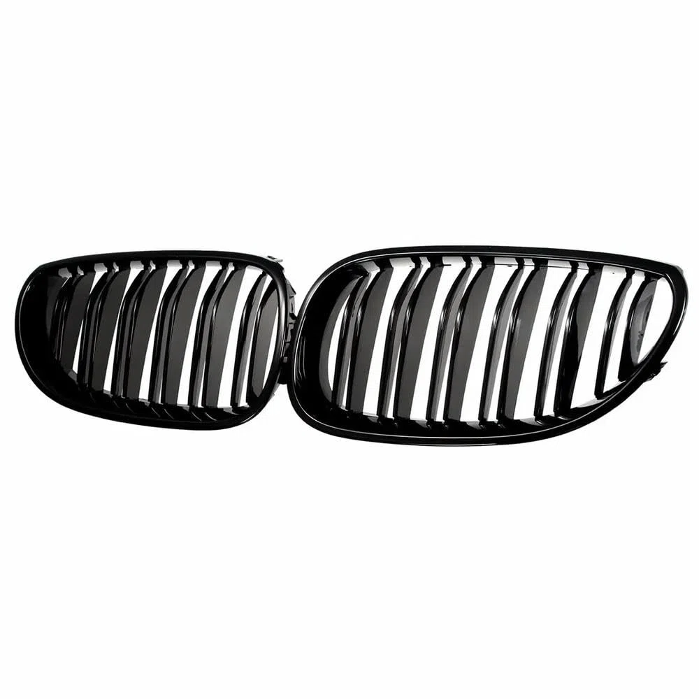 Rejilla de riñón de Repuesto para Parachoques Delantero de Coche Parrilla de Carreras - Apto para BMW 5 Series E60 M5 E61 520i 545i 550i 535i 2003-2010 [OEM:51137027061,51137027062]