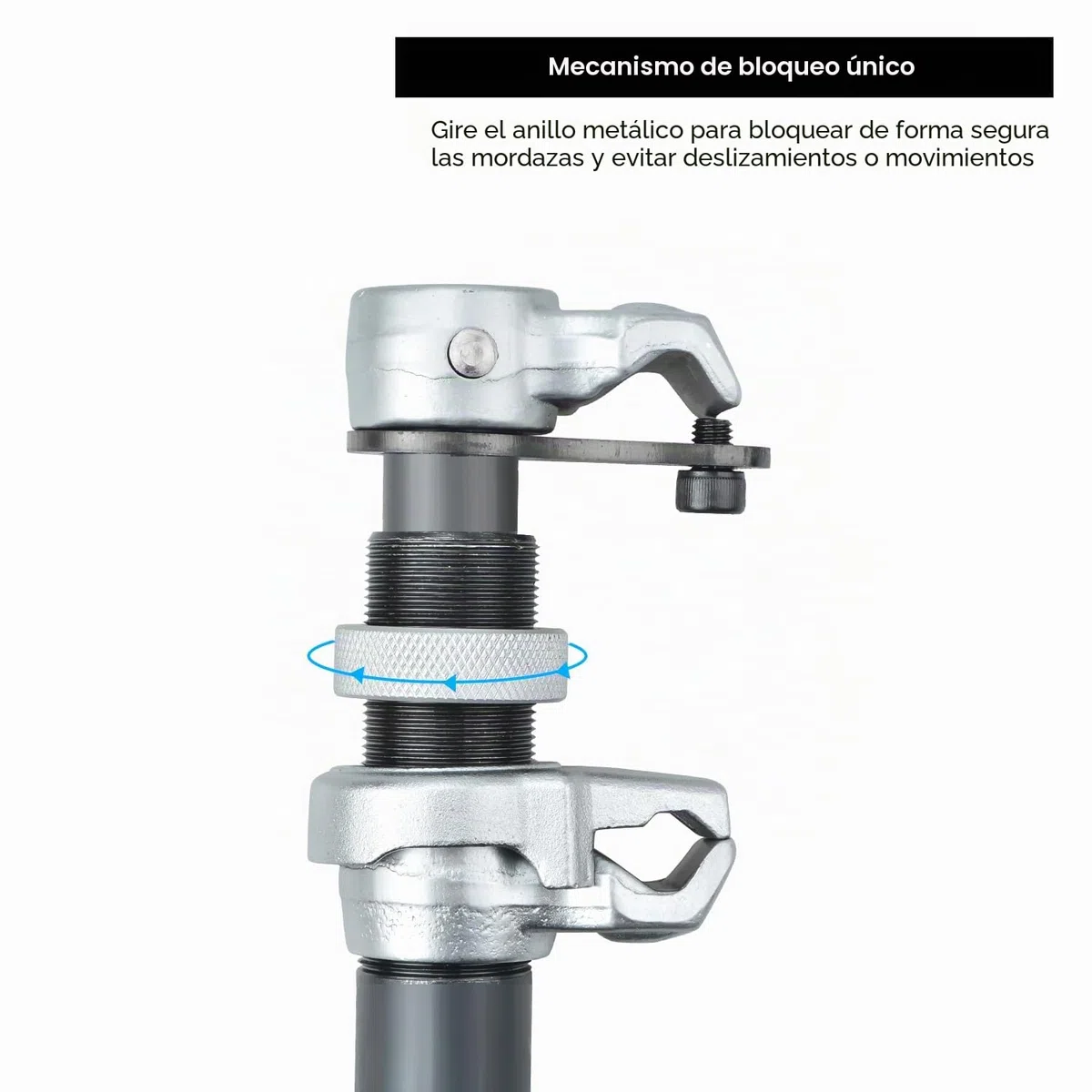 Compresor de Muelles de Amortiguador de Servicio Pesado, Extractor de Resortes con Barra de Seguridad Ajustable, Capacidad 1.2 T, para Coche y SUV