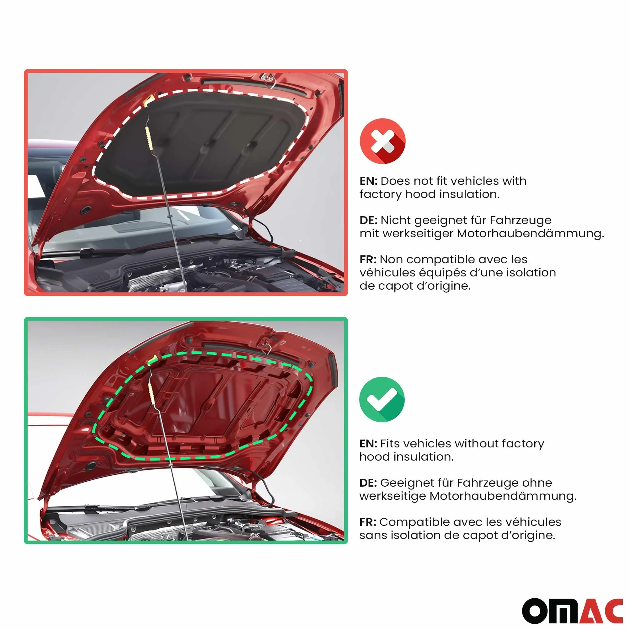 Haubenbra Steinschlagschutz Bonnet Bra compatible con Audi Q5 FY 2017-2024 Negro Halb