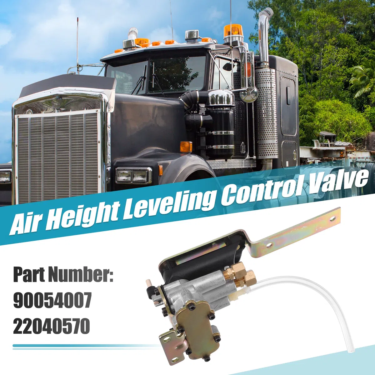 X AUTOHAUX 1 Juego Aire Altura Nivelación Control Válvula para Chevrolet 90054007 Negro.