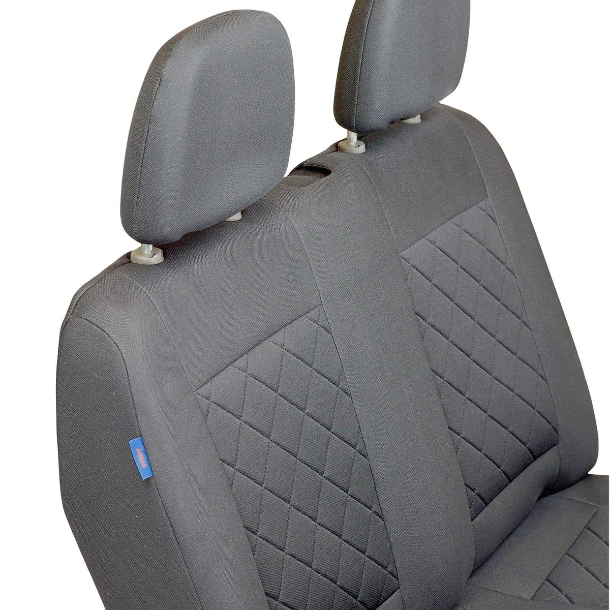 Fundas De Asiento para Mitsubishi Canter - Conjunto De Fundas 1+2 - Color Premium Cuadrados Grises