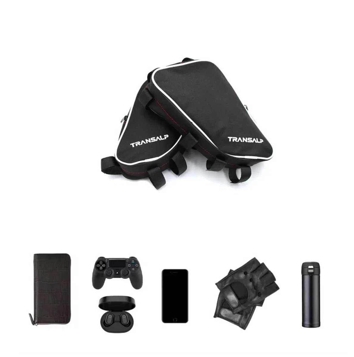 Bolsas para Defensas De Moto para H&Onda XL750 Transalp XL 750 Transalp Bolsa Impermeable para Guardar Herramientas Reparación Parachoques Bolsas de Cuero y alforjas