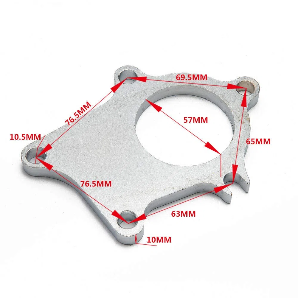 t04e T3/T4 430 5-bolt Turbo Outlet Dump Tubo Acero dulce Brida Escape vivienda de brida