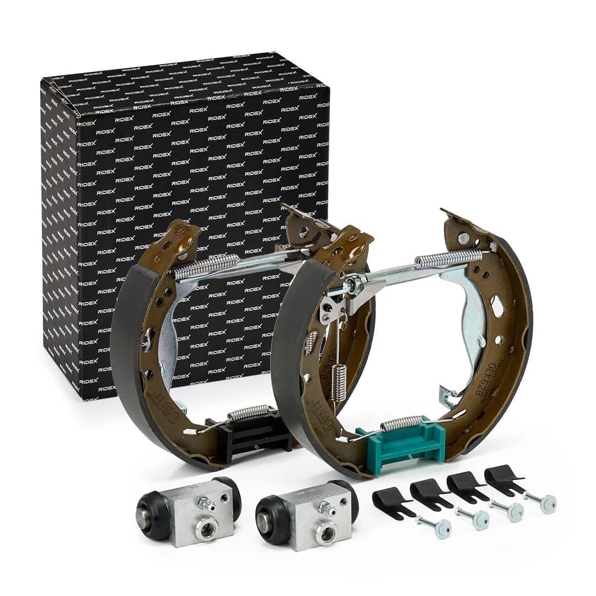 RIDEX 3859B0278 Kit frenos disco de tambor Trasero con cilindro de freno de rueda con accesorios Compatible con FORD Fiesta Mk6 Hatchback CB1, CCN, JA8, JR8