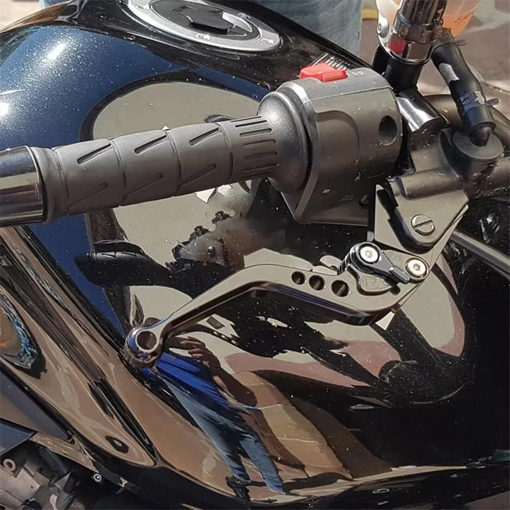 Palanca de embrague de freno para motocicleta accesorios para Z900 Z 900 2025 2026 z900 juegos de palancas de freno y embrague manija de control ajustable más nueva (Negro)