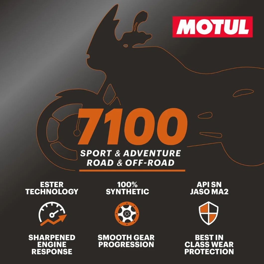 MOTUL 104098 Aceite Moto, 7100 4T, 10W50, 4 l, El embalaje puede variar