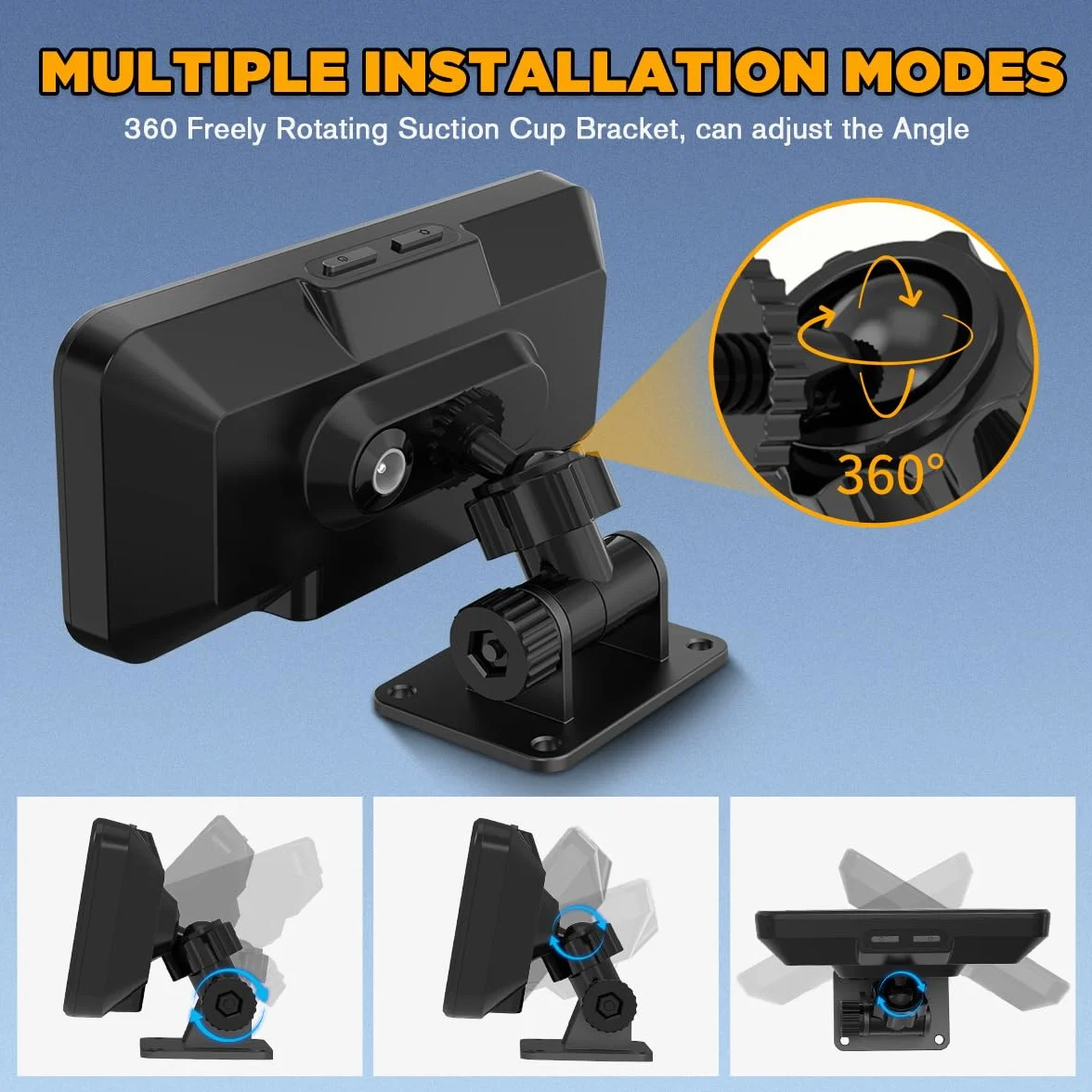 Inclinómetro de coche GPS Digital HUD Pitch Angle Slope Meter MPH Velocímetro con brújula para Off-Road SUV Vehículos