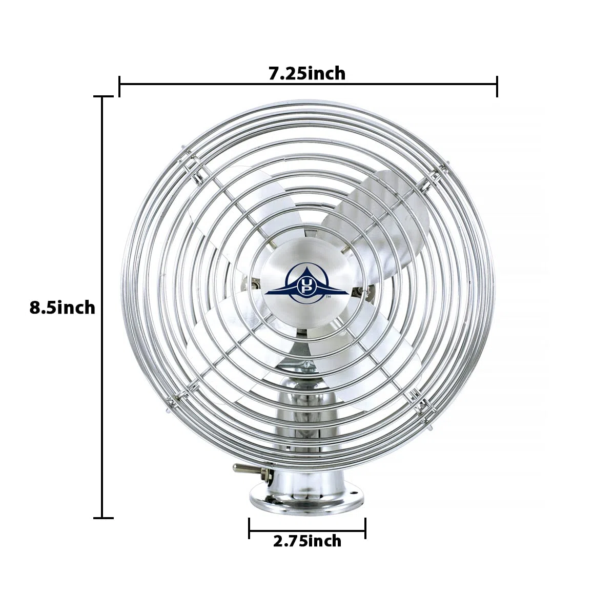 Unidos Pacífico 40848 6 "HOJA DE ACERO Heavy Duty – Ventilador de 12 V