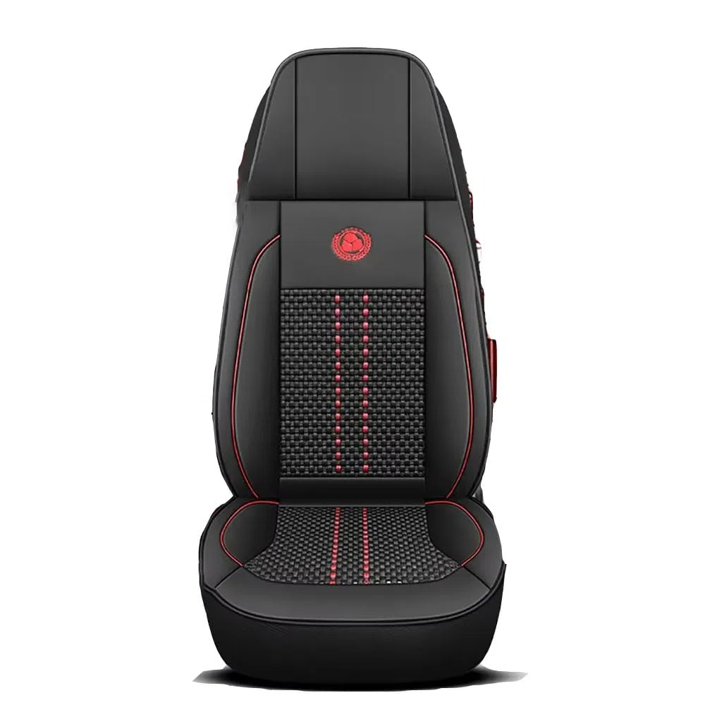 Camiones Fundas Asientos Camión Juegos de Cubreasientos Compatible con para DAF XF XG/XG+ XD CF LF MX-11 MX-13 2001-2026 1SEAT,Style C-Red Ice Silk