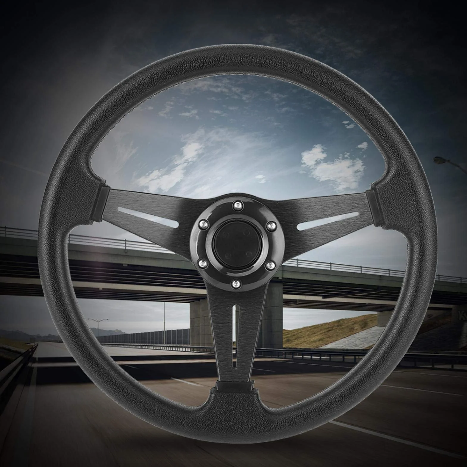 Volante deportivo para coche, 14 pulgadas, 350 mm, de carreras, repuesto