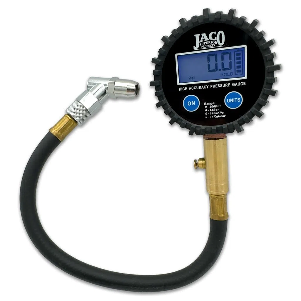 JACO ElitePro Medidor de presión digital de neumáticos - precisión profesional - 200 PSI