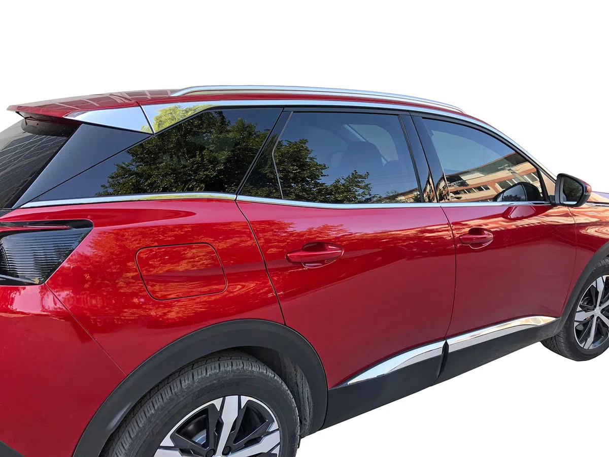 Recambo Molduras de Puerta Listones cromadas de Acero Inoxidable para Peugeot 3008 II, a Partir de 2016, Juego de 4 Piezas