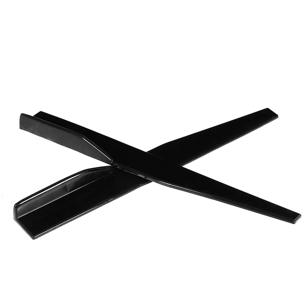 Akozon Faldones Laterales para Coches Kit de Carrocería 29,3 Pulgadas Rocker Splitters Panel Exterior Lado Inferior Extensiones de Línea Inferior ABS Negro Universal