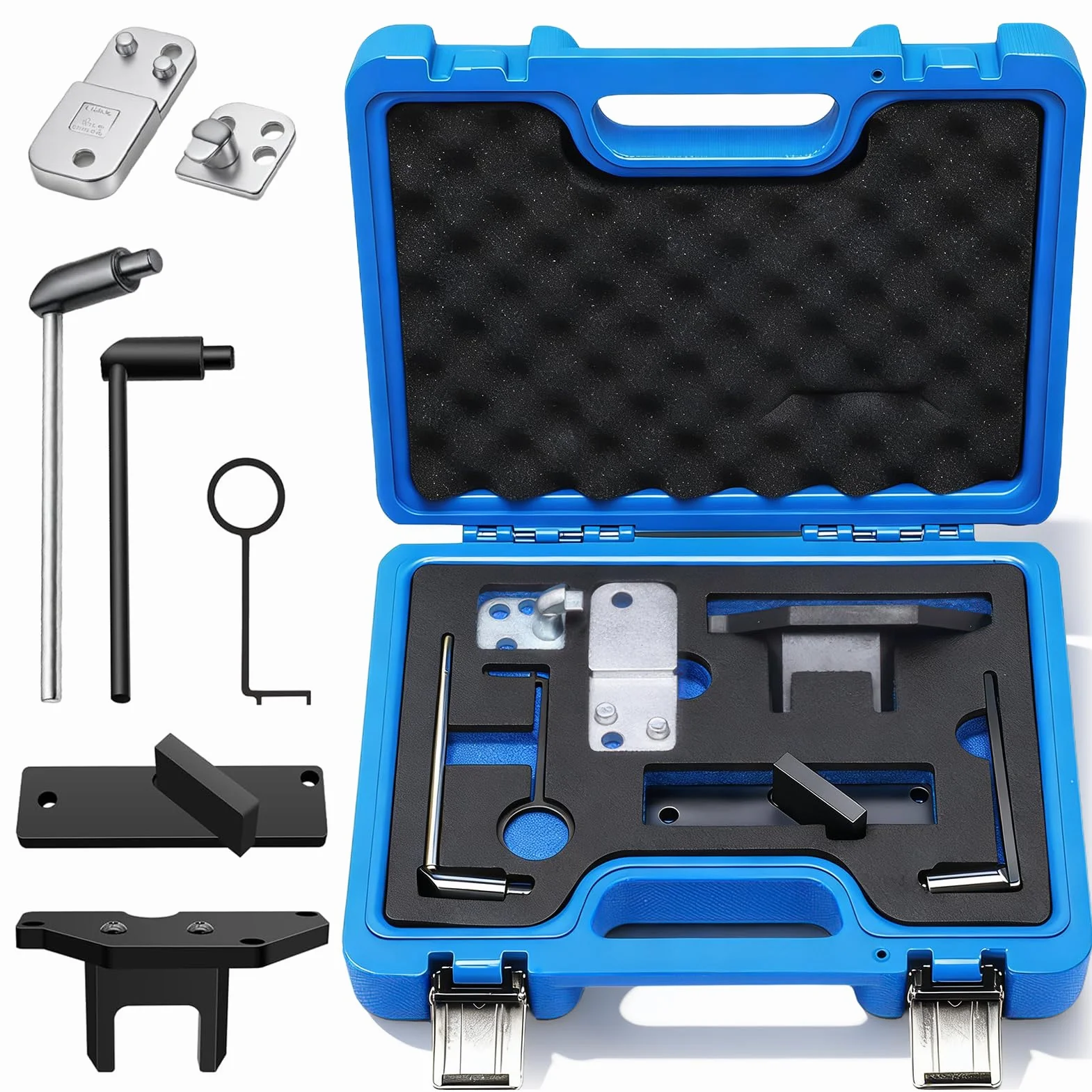 Herramienta de sincronización de Motor, Kit Completo de 7 Piezas de Acero al Carbono para Citroen Peugeot Opel 1.2L PureTech VVT GDI con Herramientas 109-2C 109-2D G-0109-6