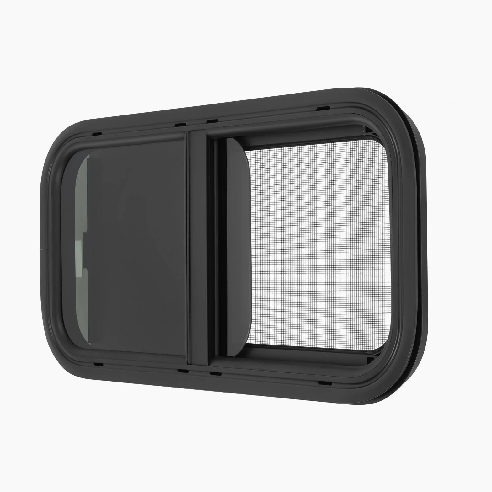 Ventana lateral para caravana, ventana tintada corrediza con pantalla para autocaravana, parasol para autocaravana para remolques de autocaravana, 600 x 300mm