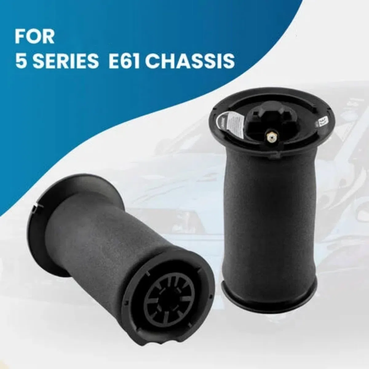 Paquete de 2 amortiguadores de suspensión neumática trasera con resorte neumático adecuados para Serie 5 Touring E61 520d 520i 525d 525i 530d 2.0 2.5 3.0 2004-2010, pieza de accesorios # 37126765602