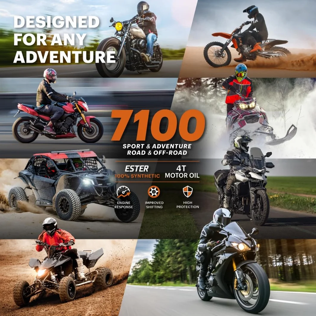 MOTUL 104098 Aceite Moto, 7100 4T, 10W50, 4 l, El embalaje puede variar