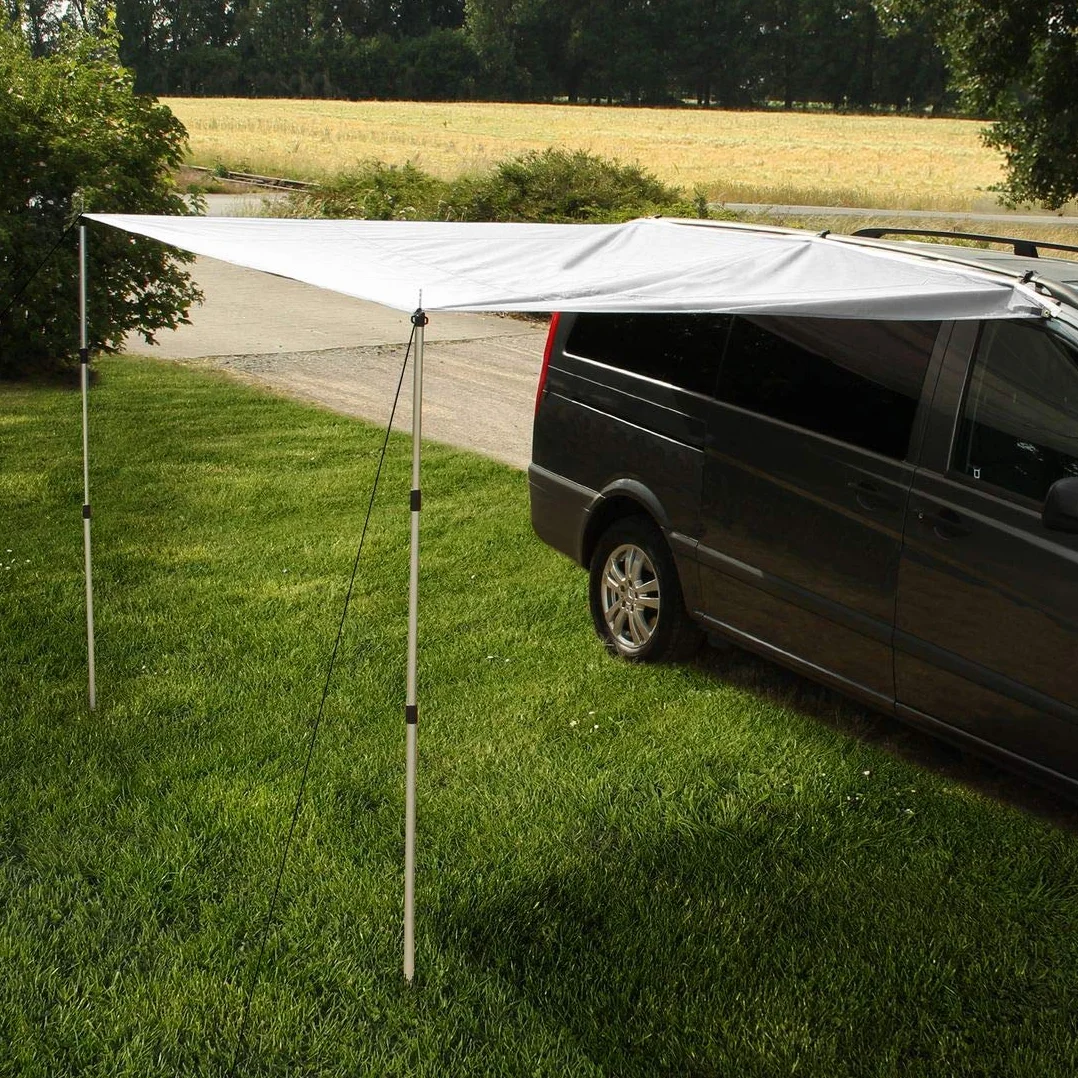 your GEAR Motorhome Tarp 260 x 240 toldo con Postes de instalación para Caravana, autobús, Furgoneta, Coche Impermeable 5000mm