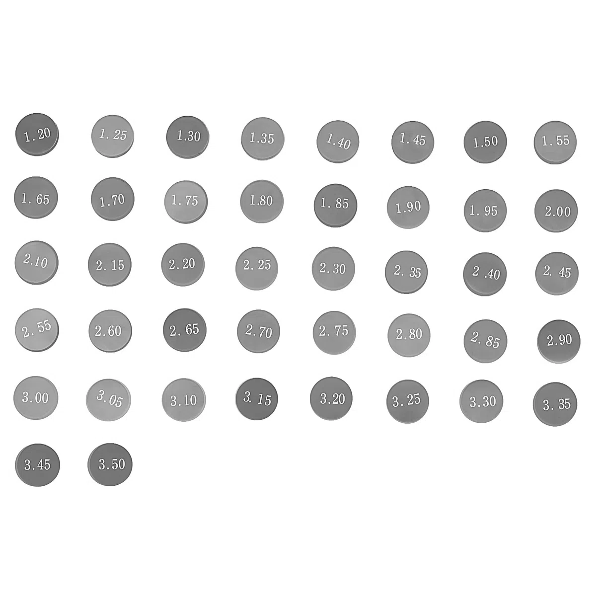 AHL- 47pcs 7.48mm Motocicleta Pastillas ajustable juego de válvulas Valve Shim kit para Yamaha YZF-R6 1999-2009