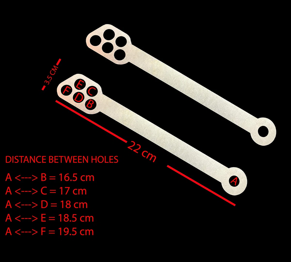 Bieletas de Descenso para Yamaha TDM 900 '02-'11 (20-80mm)
