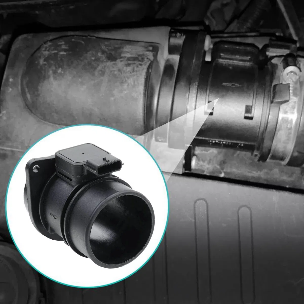 Twowinds - Caudalímetro 5WK97008 Compatible con Renault Kangoo, Master 2, Mégane 2, Scenic 2, Trafic 2; Opel Vivaro, Movano; Nissan Interstar, Primastar X83, Qashqai - Medidor Masa Aire