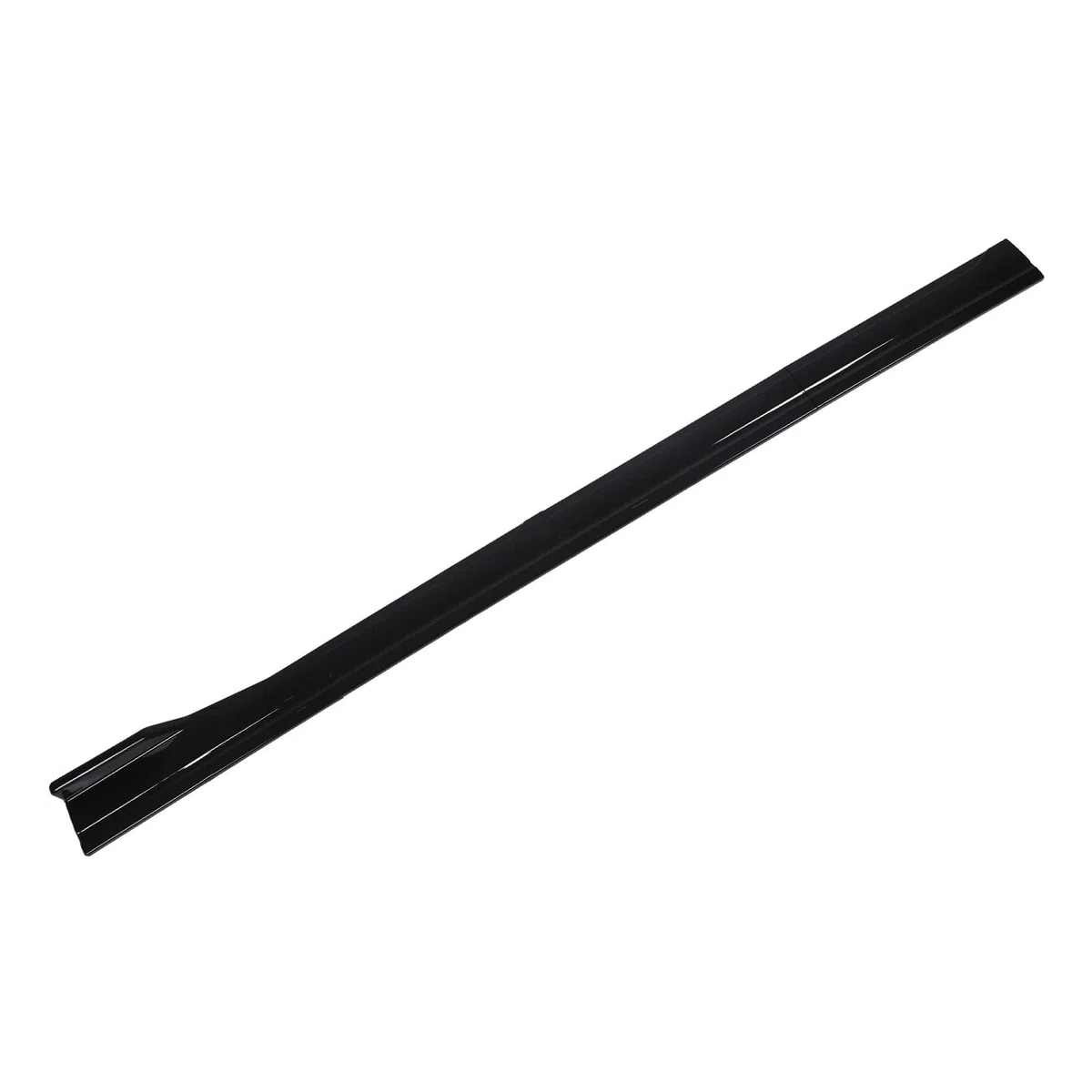 Generic Extensión de Faldón Lateral Trasero Negro Brillante para Mejorar la Estabilidad del Vehículo 78,7 Pulgadas para Automóviles Universales