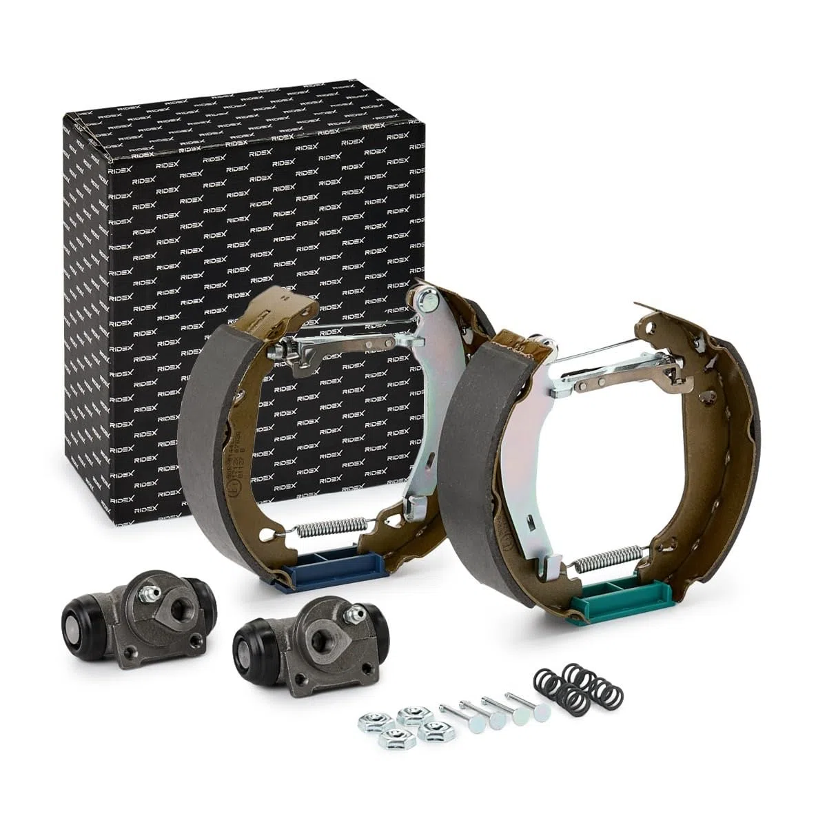 RIDEX 3859B0232 Kit frenos disco de tambor Trasero con accesorios con cilindro de freno de rueda Compatible con RENAULT TWINGO I C06