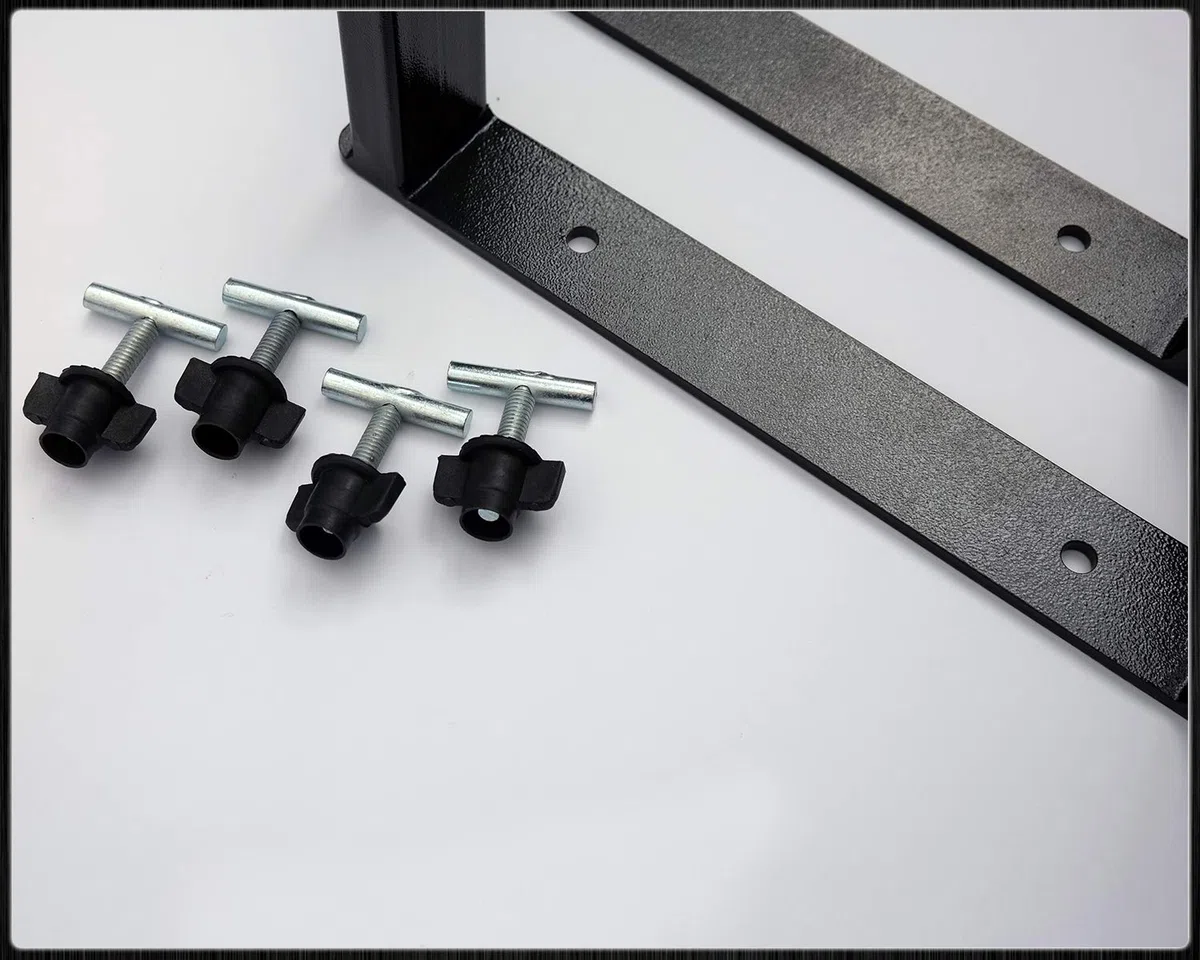 BREMER SITZBEZÜGE Consola multiflex con Recubrimiento de Polvo Compatible con VW Multivan T5 T6 T6.1 / T5 Accesorios/T6 Extensión de Cama/Altura 51 cm 2 Unidades en Negro