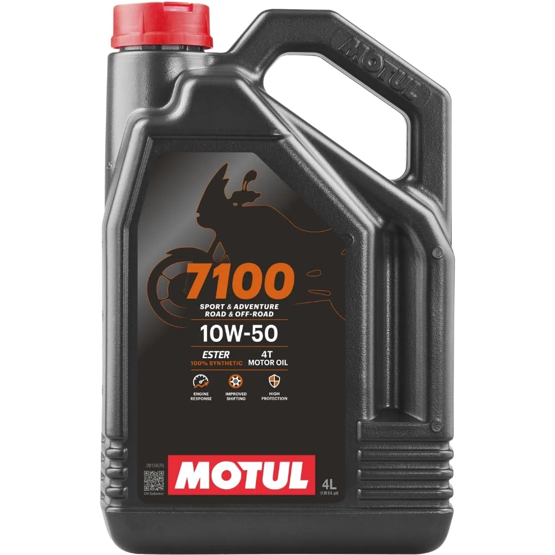 MOTUL 104098 Aceite Moto, 7100 4T, 10W50, 4 l, El embalaje puede variar