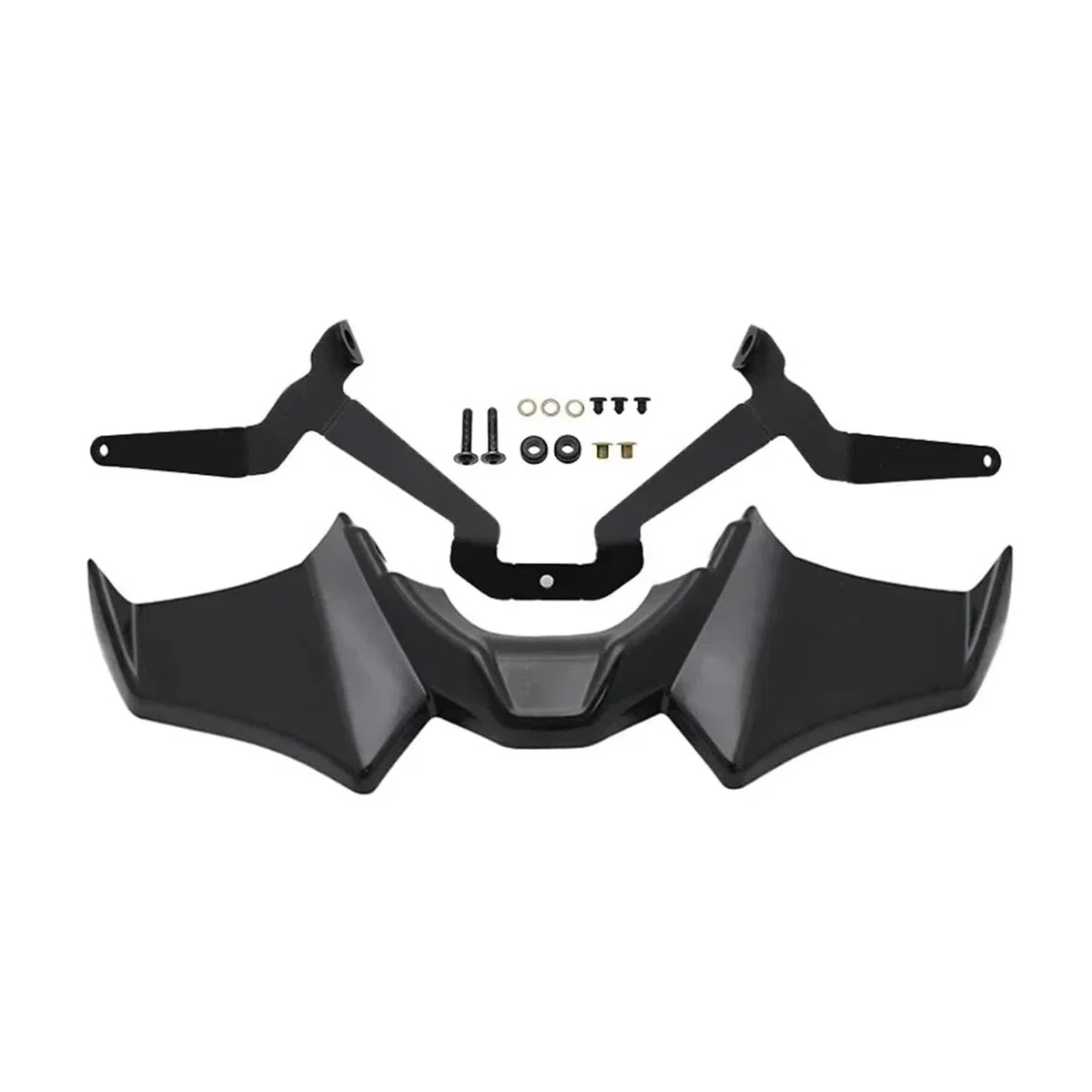 Winglets Alerones Delanteros Aerodinámicos para Motocicleta para MT-07 SP para MT 07 2021 2022 2023 2024 Sport Downforce Naked Spoiler(Negro)