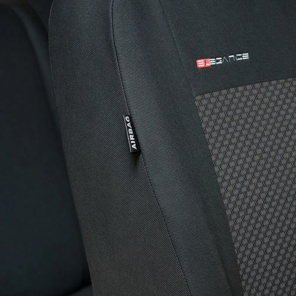 Mossa Fundas de Asientos adecuadas para Renault Trafic II Furgoneta, Bus (2001-2014) Solo Asientos Delanteros - 1+2 - E3