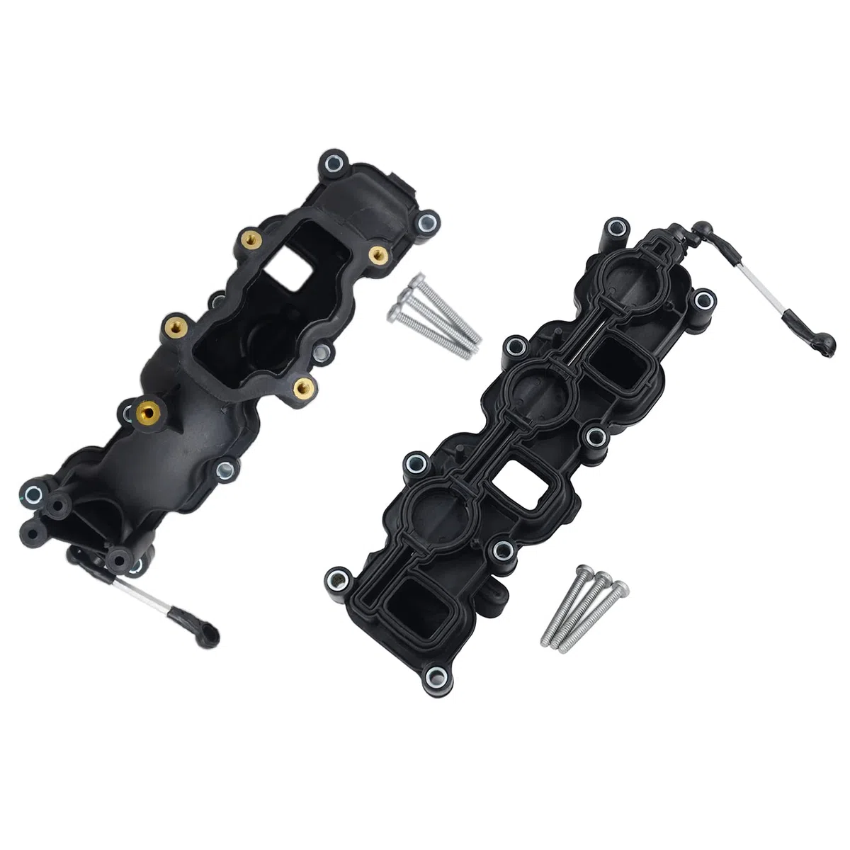 2x Colector de admisión compatible con A4 A6 A8 Q7 T0uareg 2.7 3.0 TDI 059129711CK 059129712BL
