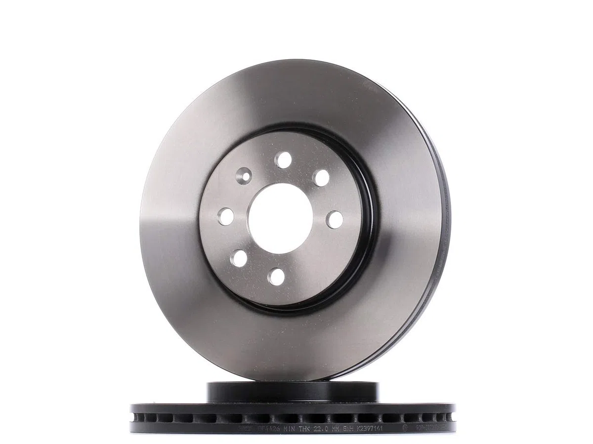 2x TRW Disco de freno Delantero Ø280mm Altura: 44mm Espesor: 25mm Corona de Agujeros - Ø: 100mm ventilado DF4426 Compatible con OPEL Astra H Caravan A04 Corsa C Hatchback X01 Astra H Hatchback A04